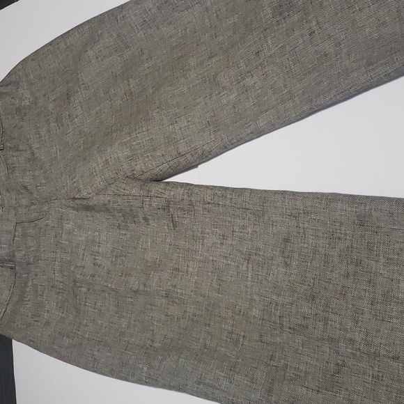 Ann Taylor Career Dress Pants Flat Front Wide Leg Linen Blend - Picture 1 of 11